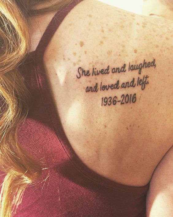 memorial tattoos for women