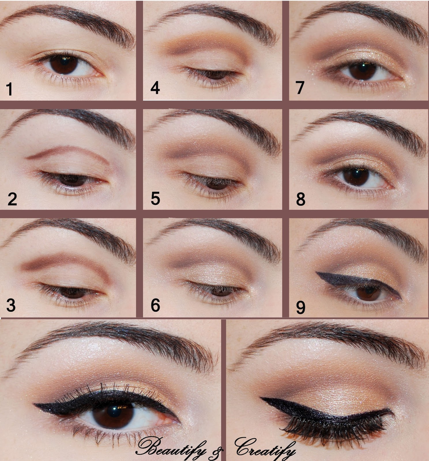 Easy Step by Step Eyeshadow Tutorials for Beginners