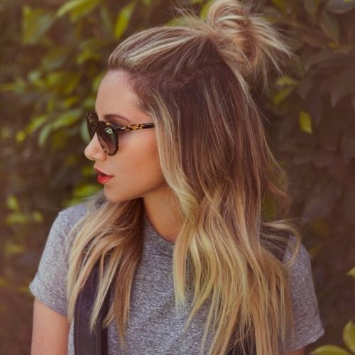 10 Ways to Style a Half Up Half Down Bun