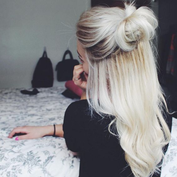 10 Ways to Style a Half Up Half Down Bun