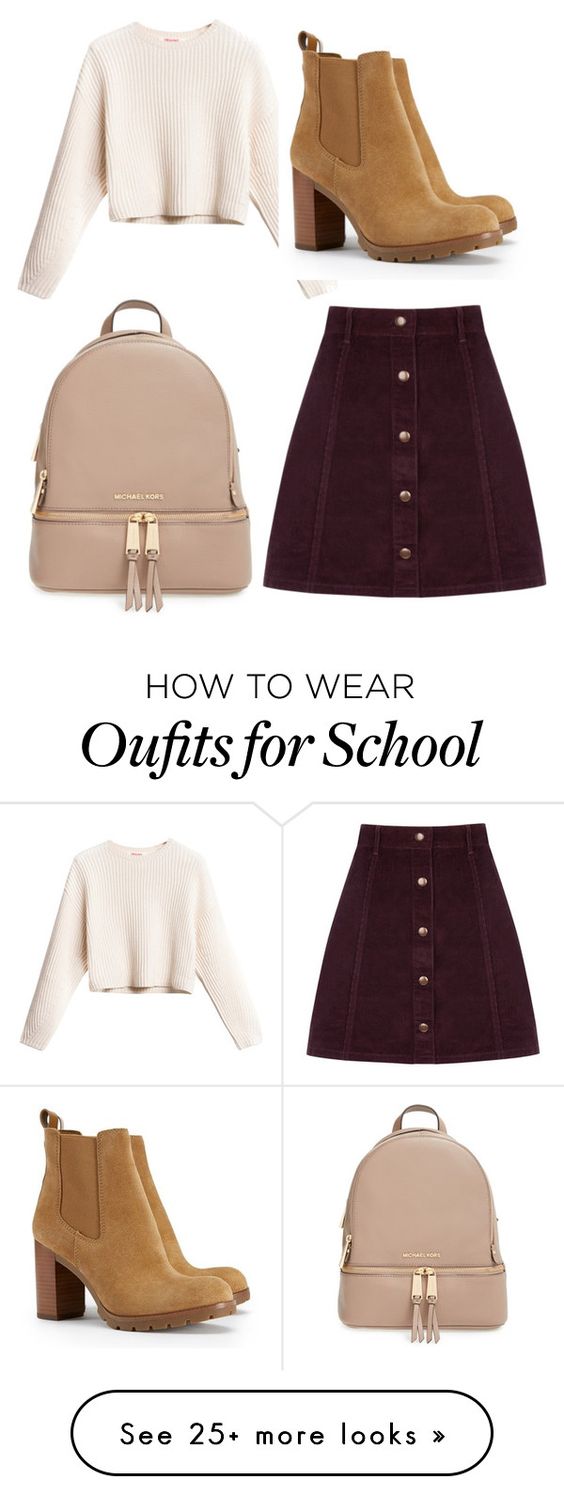 light brown skirt outfit ideas