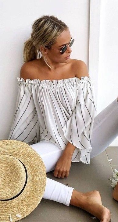30 Ways to Rock the 'Off the Shoulder Cut' - Summer Outfit Ideas for Women