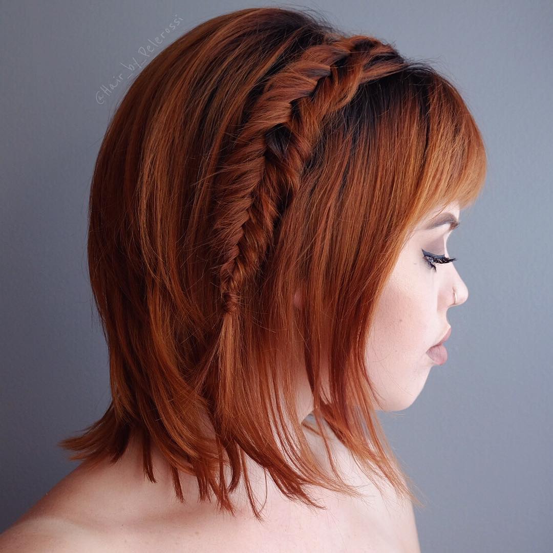 25 Cute Short Hairstyle with Braids - Braided Short Haircut