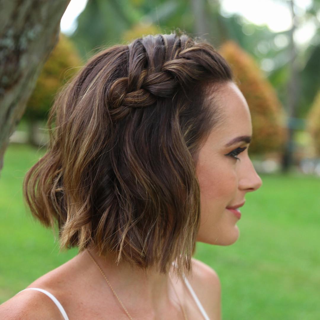 25 Cute Short Hairstyle with Braids - Braided Short Haircut