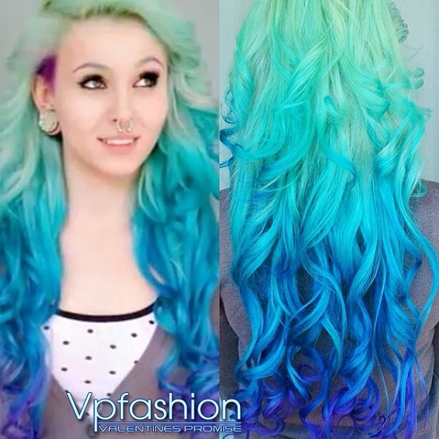 27 Trendy Blue Ombre Hairstyles for Women - Ombre Hair Ideas