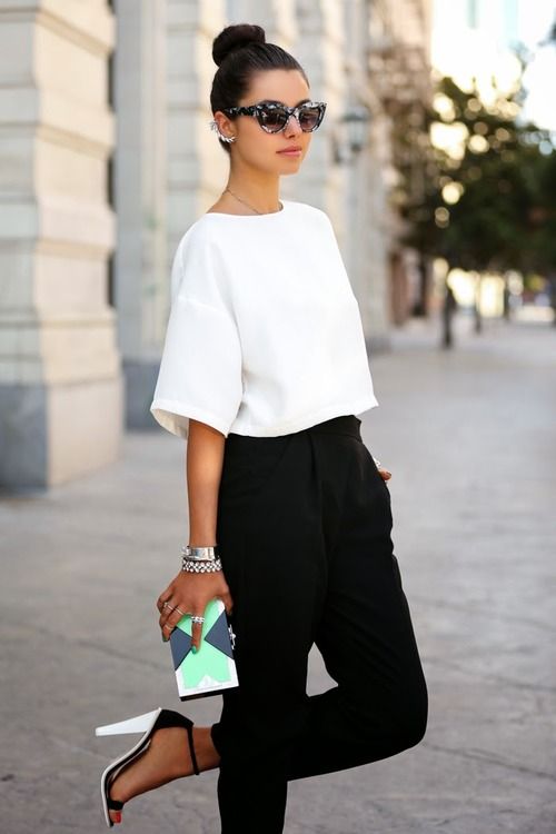 40 Ways to Make Black-and-White Work for You - Trendy outfit Ideas