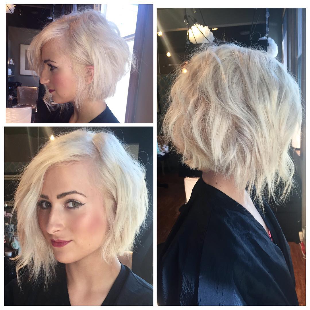 Asymmetrical Bob With Choppy Layers