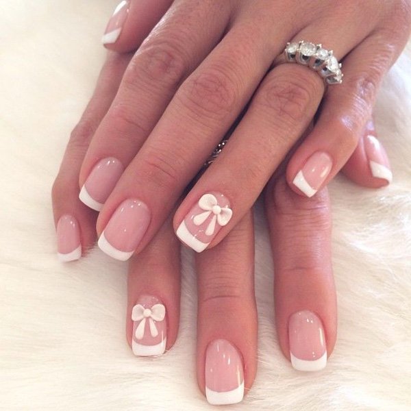 50 Amazing French Manicure Designs - Cute French Nail Art