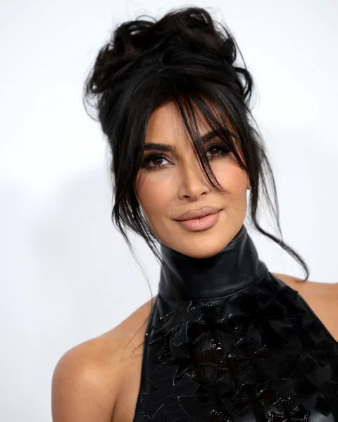 kim kardashian faux bangs